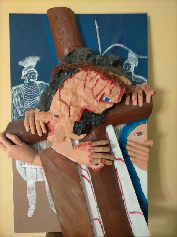 En vuestras manos / Madera sobre tabla